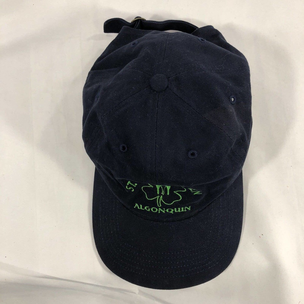 St Pats Open Algonquin Hat Cap Adjustable Strap One Size Fits Most Navy Blue OSF - Picture 5 of 10